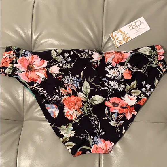 Becca by Rebecca Womens French Valley Swim Bottom - Picture 3 of 7